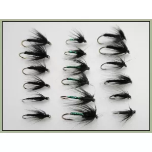 18 Wet Flies- Spider,Variant and Lurex
