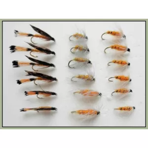 18 Wets - Grouse & Orange, Toms Choice, Grenadier