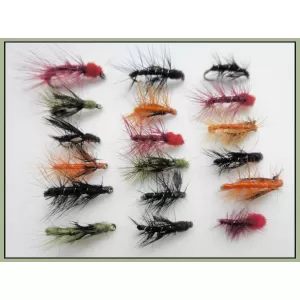 18 Barbless Mixed Colour Snatchers