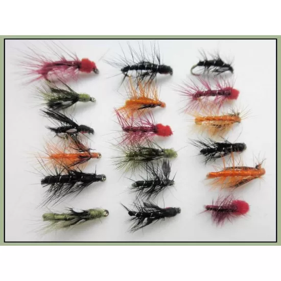 18 Barbless Mixed Colour Snatchers