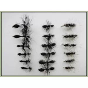 18 Barbless Dry Flies, Ants and Gnats