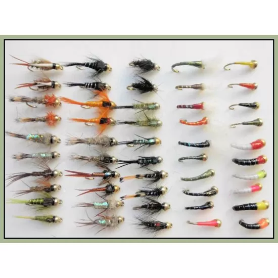 50 Goldhead Nymph and Buzzer Mixed Pack