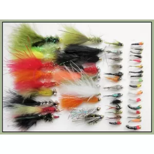 50 Weighted Lure Nymph and Buzzer Mixed Pack