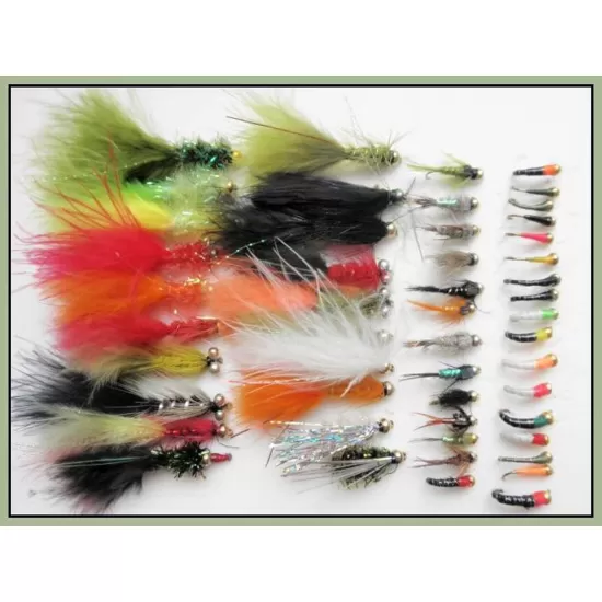 50 Weighted Lure Nymph and Buzzer Mixed Pack
