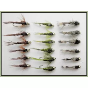 18 Goldhead Hares Ear, Pheas Tail and Olives