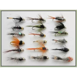 18 Random Goldhead Nymph - All Different