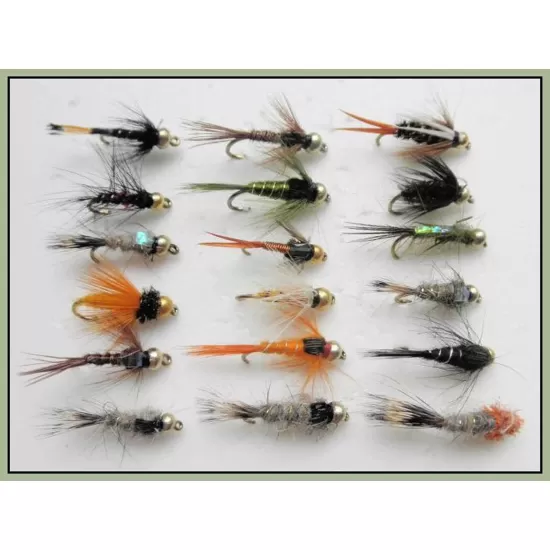 18 Random Goldhead Nymph - All Different