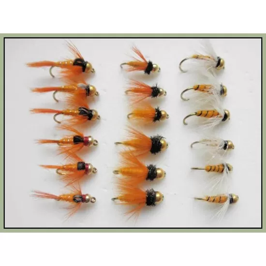 18 Goldhead Orange Nymph