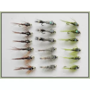 18 Goldhead Flash Head Hares Ear, Pheas Tail and Olives