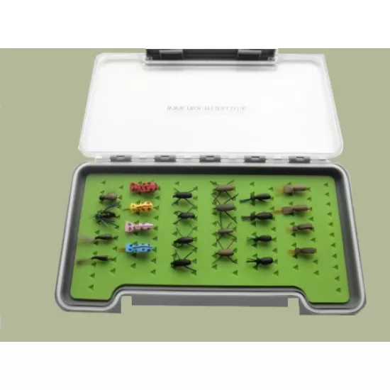 24 Beetles in a LARGE Troutflies Silicone Insert Box