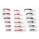 18 Epoxy Buzzer - Black and Red with Breathers & Redheads