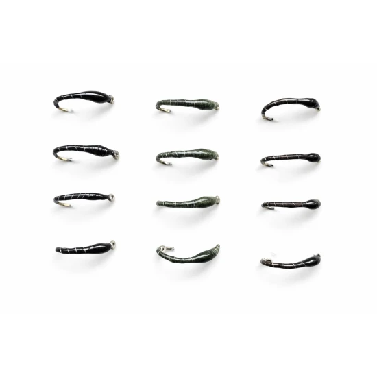 12 Epoxy Buzzer - Black, Brown and Olive