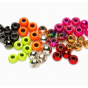 Countersunk Tungsten Coloured Beads