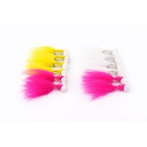 12 Booby Trout Flies Yellow,Pink and White
