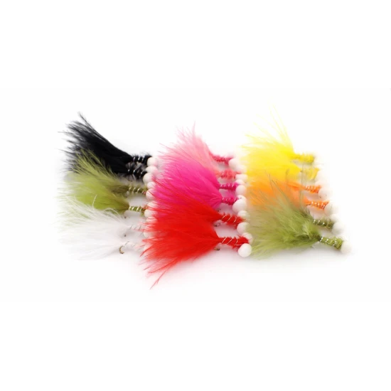18 Barbless Mixed Booby Lures - Mixed Colours