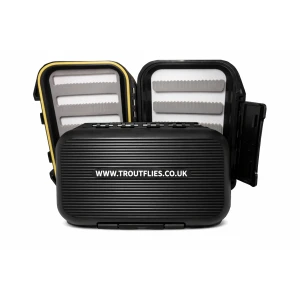 Black Safe Lock Waterproof Troutflies Fly Box