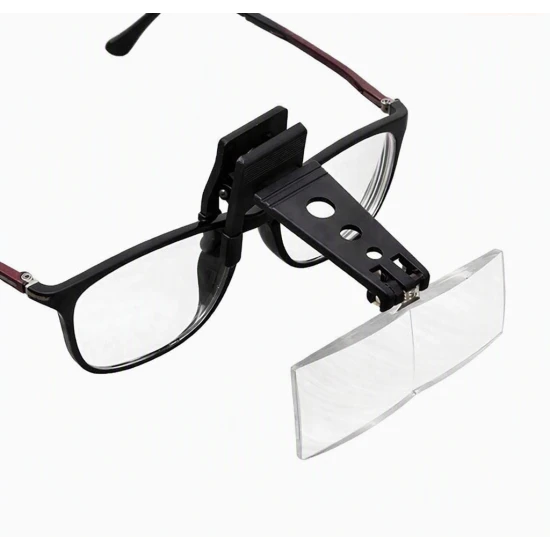 Transparent Magnifying Lenses 1.5x 2.5x 3.5x - Clip-On
