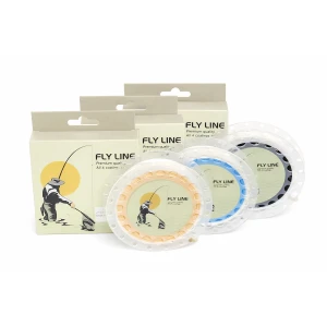 Three pack of Troutflies Fly line with Backing attached