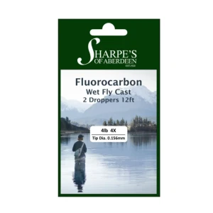Sharpes of Aberdeen Fluorocarbon Wet Cast with 2 Droppers