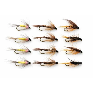 12 Wet Flies - Dunkeld, Pheasant Tail & Tups