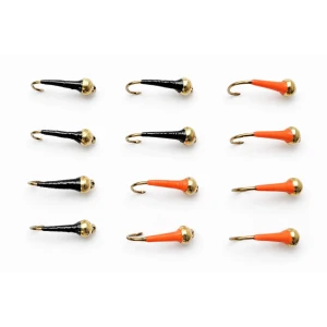 12 Barbless Goldhead Okey Dokey  - Blacks