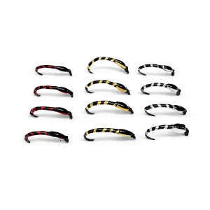 12 BARBLESS Crisp Packet Buzzer - Gold, Red & Silver