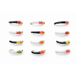 12 Barbless Goldhead Okey Dokey - All Mixed