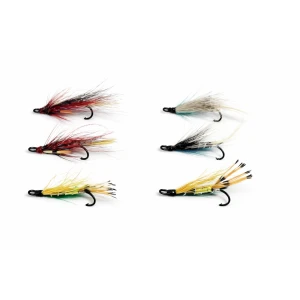 6 Salmon Doubles - Willie Gun, Blue Charm, Green Highlander