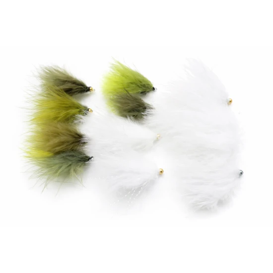 12 Barbless Dawsons Olives and Cats Whisker
