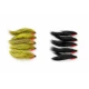 12 Barbless Goldhead Zonkers, Olive, and black