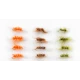 12 Barbless Shipman Buzzer - Orange, Brown & Olive