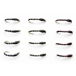 12 BARBLESS Crisp Packet Buzzer - Gold, Red & Silver