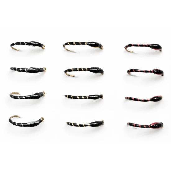 12 BARBLESS Crisp Packet Buzzer - Gold, Red & Silver