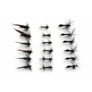 18 Dry Flies  - Alder, Ant and Knotted Midge