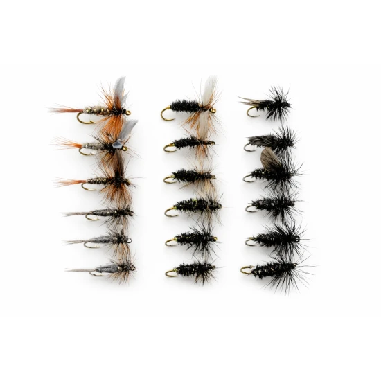 18 Dry Flies, Mixed 6 Varieties- Named