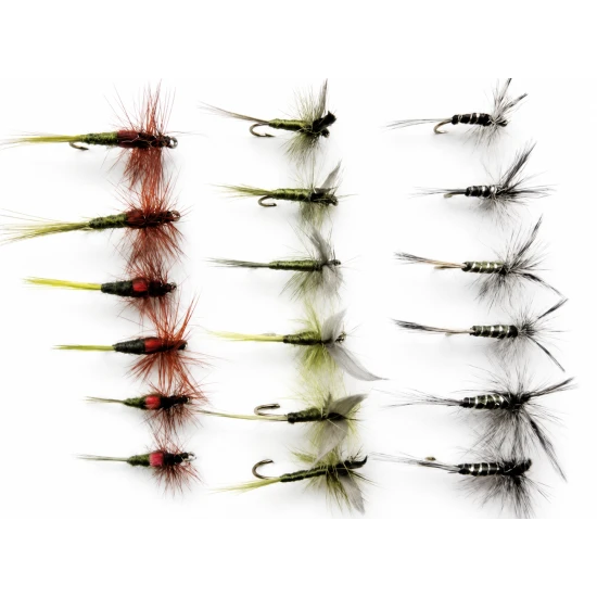 18 Dry Olive Flies