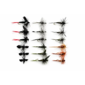 18 Dry Flies, Mixed 6 Varieties, Named