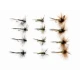 18 Greenwell Dry Flies - Winged, Grey Hen, Grey Hen Variant