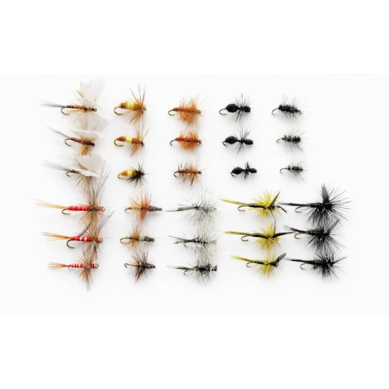 30 Mixed Dry Flies, 10 Varieties
