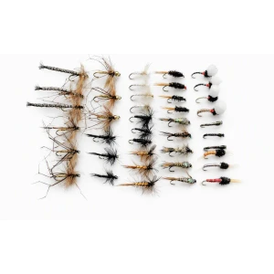 40 Trout Flies, Dry, Nymph and Buzzer Mixed hook size