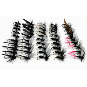 50 Black Dry Flies