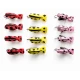 12 Lady Beetles - red, yellow, pink