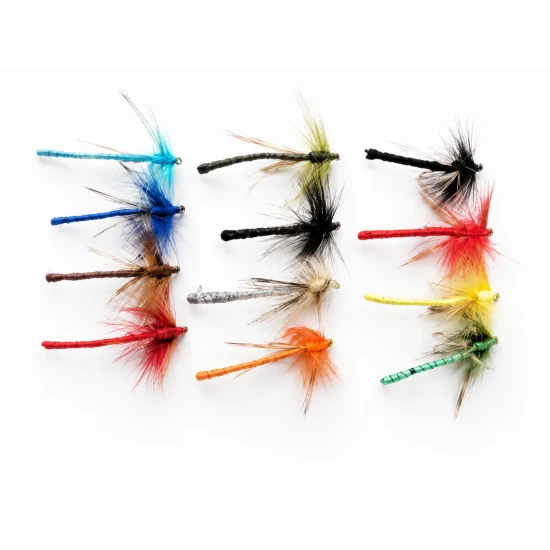 12 Coloured Dragon Fly Damsel