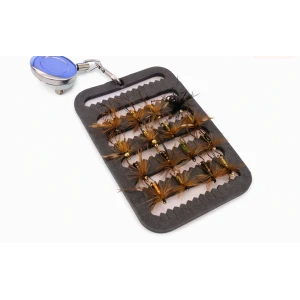 16 Daddy Longlegs and Hoppers on a Fly Patch with a Zinger