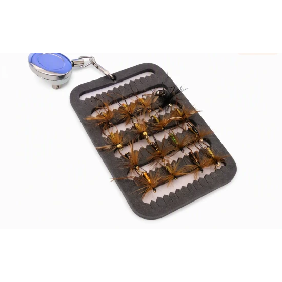 16 Daddy Longlegs and Hoppers on a Fly Patch with a Zinger