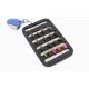 16 CDC F Flies - inc Coloured Wing on a Fly Patch with a Zinger