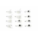 12 Barbless Dry Flies - White Moth and Caenis
