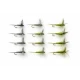 12 Barbless Dry Flies - Olive and Blue Dun