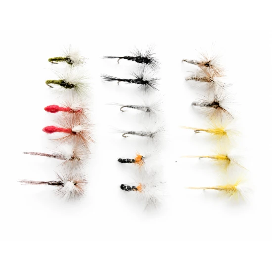 18 Parachute Dry Flies - 8 varieties