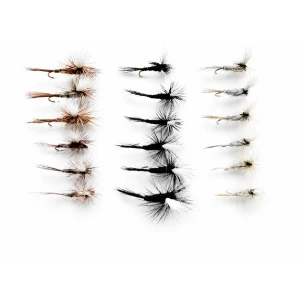 18 Parachute Dry Flies - Duster, Adams & Gnat